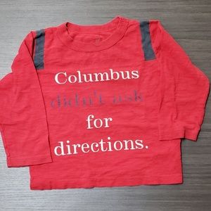 Peek Boys Toddler Columbus Shirt 18-24m